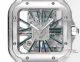 Perfect replica of Cartier Santos skeleton Swiss automatic mechanical stainless steel watch (3)_th.jpg